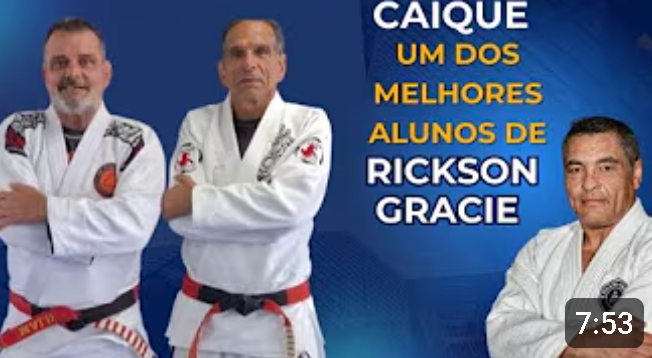 CAIQUE UM DOS MELHORES ALUNOS DE RICKSON GRACIE.